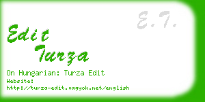 edit turza business card